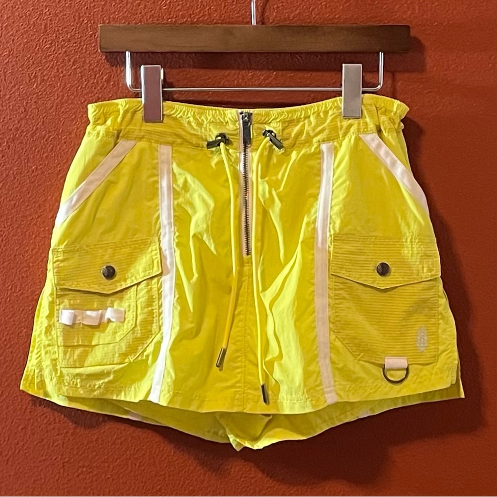 Free People Movement Women’s Moonbeam Cargo Lemon Yellow Utility Hiking Skort